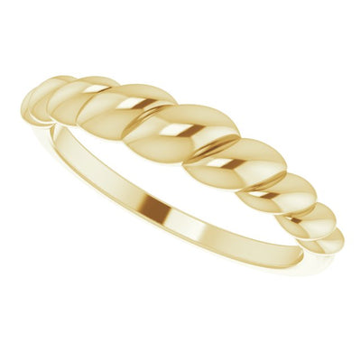 Rope Dome Ring in Yellow Gold