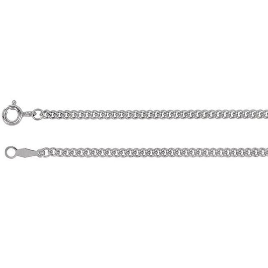 2.25mm Curb Link Sterling Silver Chain - A Style for Today and Every Day!