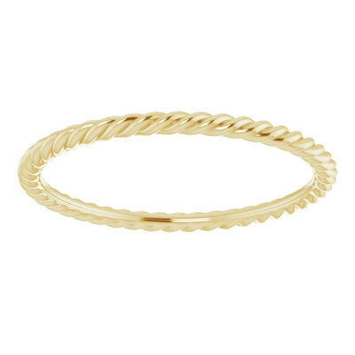 10K Gold Twisted Rope Band
