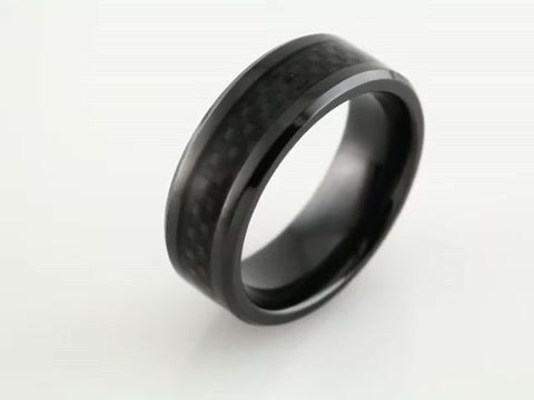 Black Titanium with Carbon Fibre Inlay