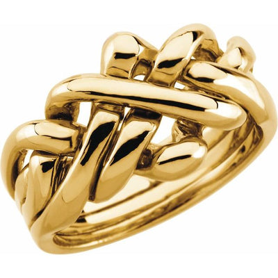Ladies 10K Gold Puzzle Ring