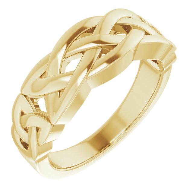 14ct Yellow Gold Celtic Knot Mens Ring ZZ9904-100 R.jfif