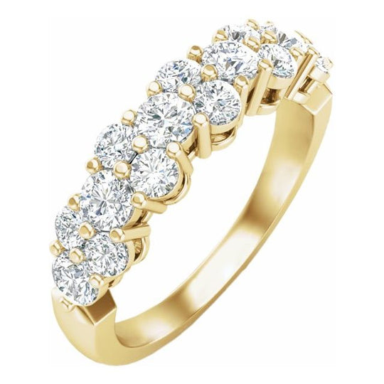 14kt Yellow Gold 1CTW Lab-Grown Diamond Anniversary Band