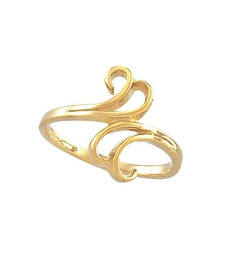 10K Gold Free-Form Metal Fashion