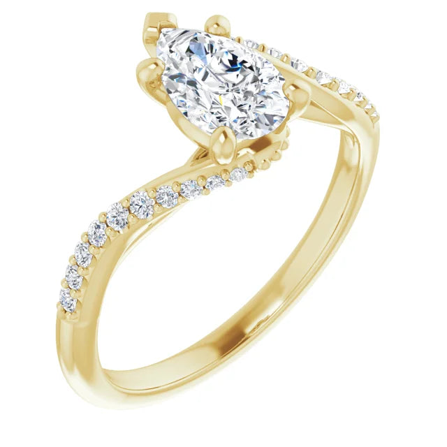 Modern Design Bypass Diamond Engagement Ring - Best Engagement Rings in Australia from Jewels of St Leon