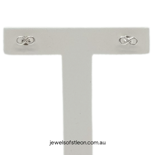 Sterling Silver Infinity Earring Studs