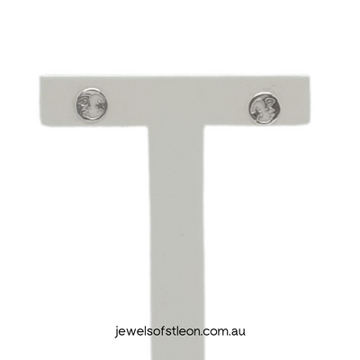 Moon and Stars Earring Studs. Crafted from 925 Sterling Silver, sold by Australia's best online jewellery store Jewels of St Leon and part of the Essential Silver Collection. Free Shipping on all products Australia wide.