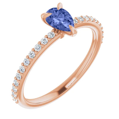 Tanzanite and Accented Lab-Grown Diamond Engagement Ring from Jewels of St Leon the most Affordable Engagement Rings in Australia