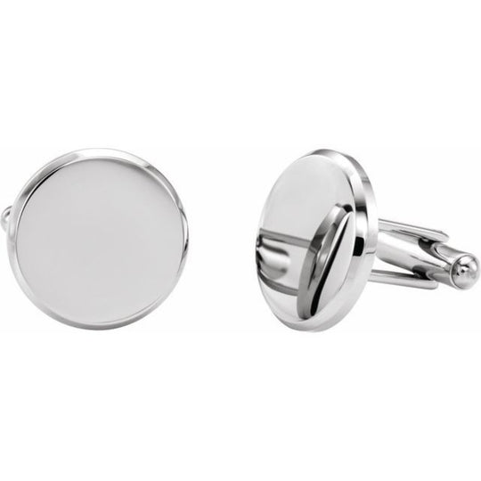 Engravable Stainless Steel Cufflinks