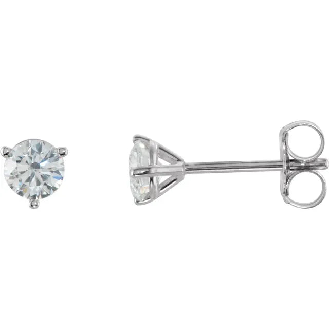 Platinum Natural 1/2 CTW Diamond Earring Studs. Set with high-quality diamonds, these studs will radiate beauty. Available from Jewels of St Leon Australia Online Jewellery Store. Free Shipping