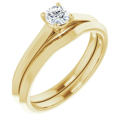 Classic Solitaire 0.30ct Natural Diamond Engagement Ring