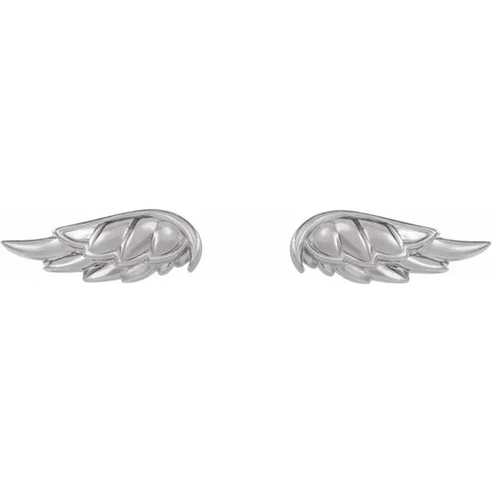 Sterling Silver Angel Wing Earrings: Sharing the Graceful Spirit