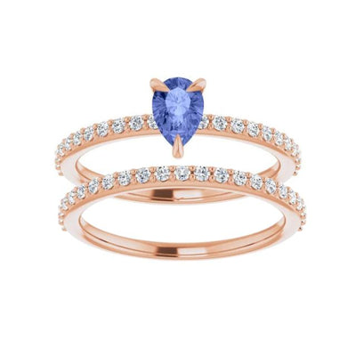 Add a matching wedding band for Tanzanite and Accented Lab-Grown Diamond Engagement Ring from Jewels of St Leon the most Affordable Engagement Rings in Australia