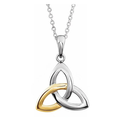 Our stunning pendant, crafted from 14K white and yellow gold, beautifully captures the intricate design of this ancient symbol. Measuring 21.2x17mm, it is the perfect size to wear daily and comes complete with a 40-45cm adjustable 14K white gold chain for added versatility. Available from Jewels of St Leon Online Jewellery Australia