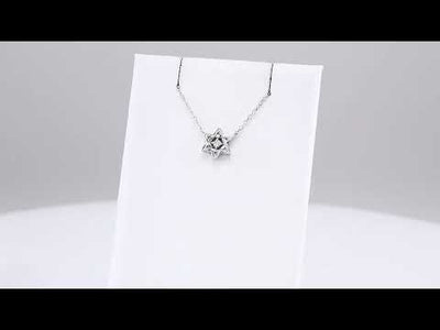 Star of David 14K White Gold Solitaire 0.03ct Diamond Pendant Necklace from Jewels of St Leon Online Jewellery Australia Video
